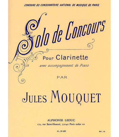 Leduc Mouquet Jules - Solo De Concours - Clarinette & Piano