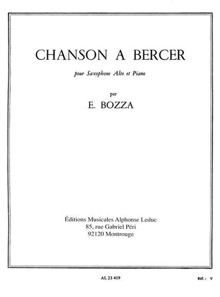 Leduc Chanson A Bercer