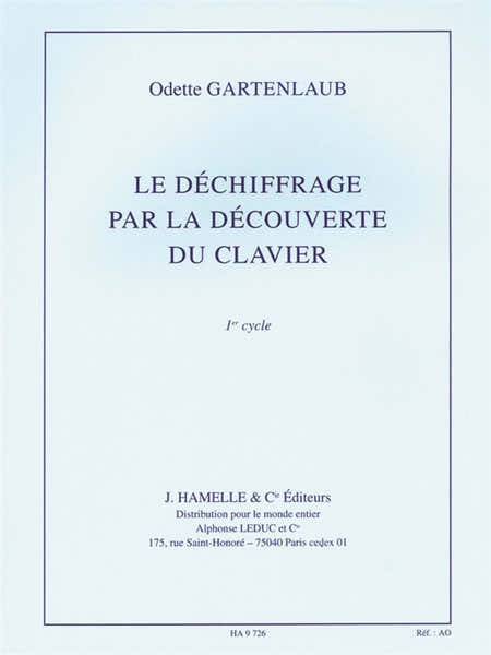 Leduc Le Dechiffrage par la Decouverte du Clavier