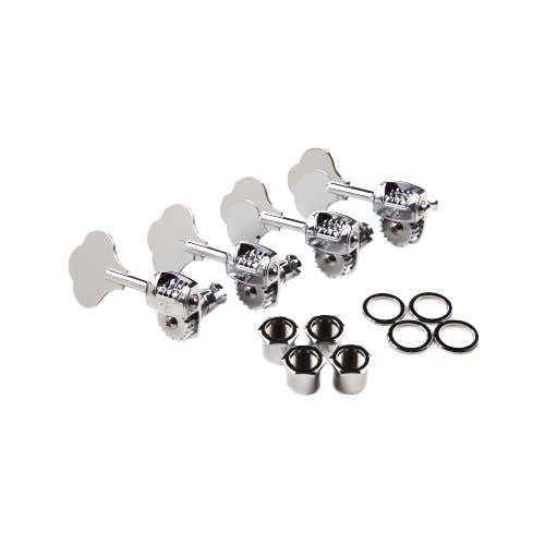 Deluxe "F" Stamp Bass Tuning Machines Lh (4) Chrome