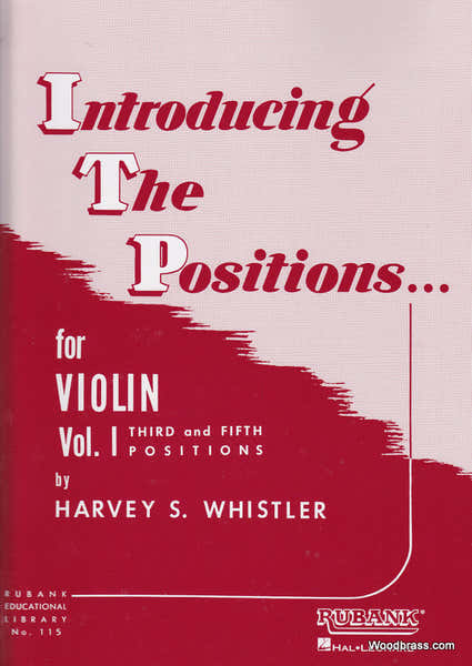 Hal Leonard Whistler H. - Introducing The Position Vol. 1 - Violon