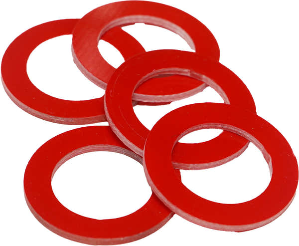 CopperSound Custom Color Footswitch Washers Red