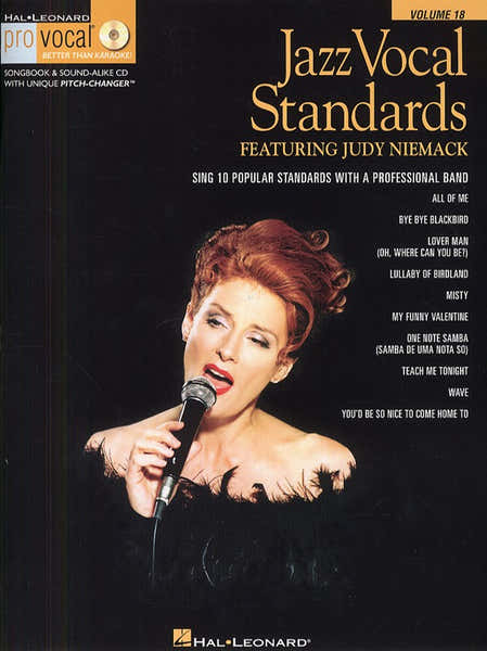Hal Leonard JAZZ VOCAL STANDARDS - SING 10 POPULAR STANDARDS WITH A PROFESSIONAL BAND + CD - VOICE
