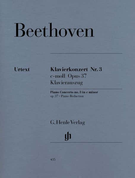Henle Verlag Beethoven L.V. - Concerto For Piano And Orchestra No. 3 C Minor Op. 37