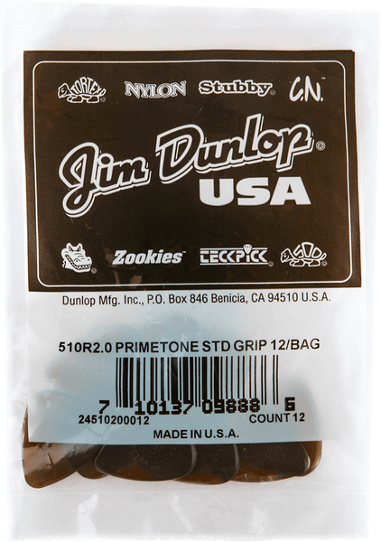 Dunlop 12 x 2,00mm Primetone Standard Grip
