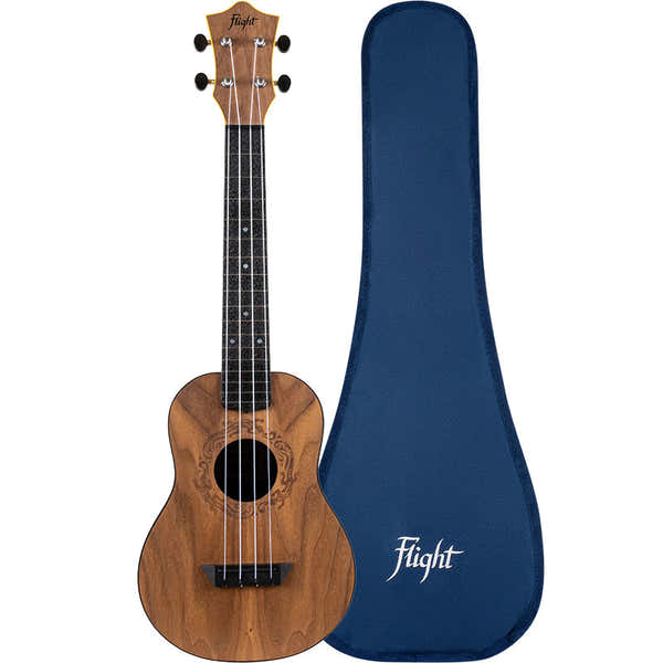 Flight Tuc50 Travel Concert Ukulele - Walnut