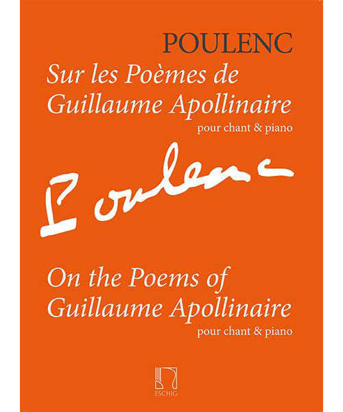 Edition Max Eschig Poulenc F. - Sur Les Poemes De Guillaume Apollinaire - Chant & Piano
