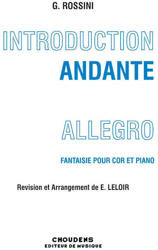 Introduction Andante et Allegro