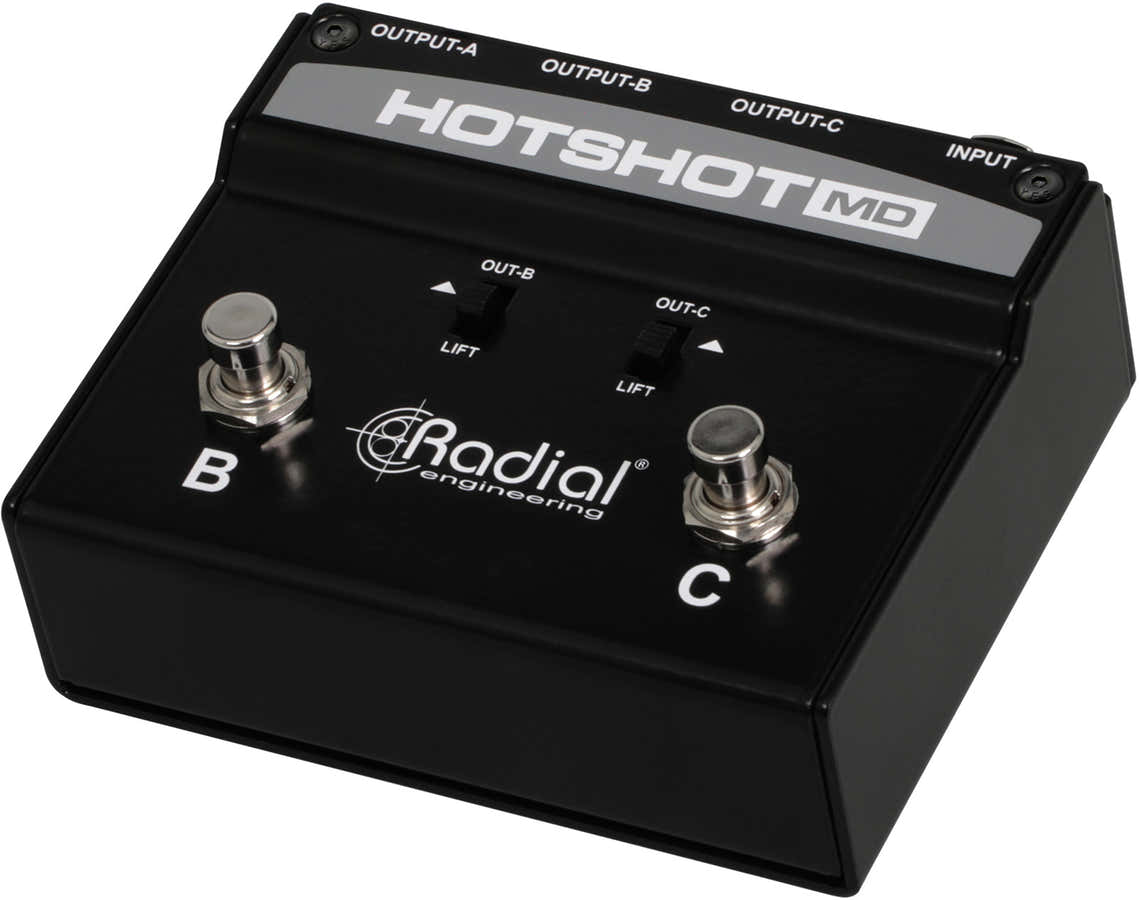 HOTSHOT-MD Microphone switcher with 3 outputs