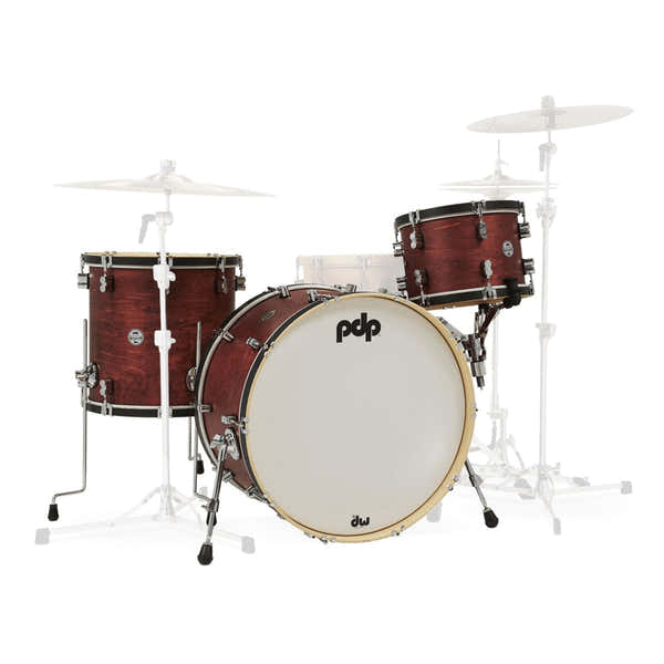 PDP By DW CONCEPT CLASSIC WOOD HOOP 3 SHELLS 24,13,16 OX BLOOD STAIN - PDCC2413OB