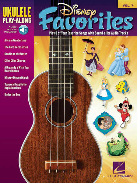 Hal Leonard Ukulele Play Along Volume 7 Disney Favorites + Audio En Ligne - Ukulele