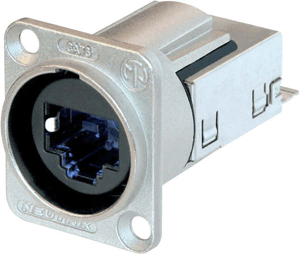 Neutrik ETHERCON DATA CONNECTORS CAT6 SUBBASES D FORMAT. NICKEL