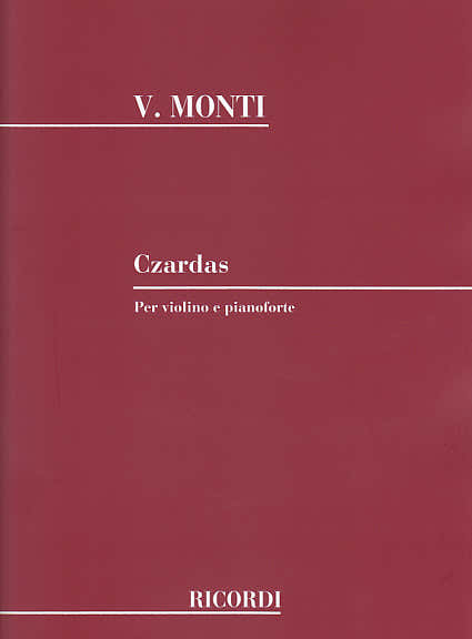 Ricordi MONTI - CZARDAS N°1 - VIOLON PIANO
