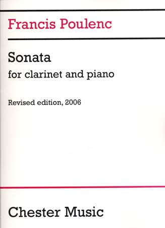 Chester Music Poulenc Francis - Sonate - Clarinette & Piano
