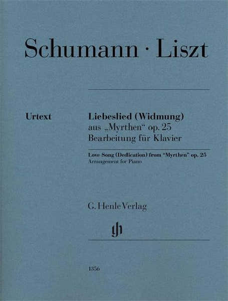 Henle Verlag Robert Schumann - Liebeslied (widmung) - Piano