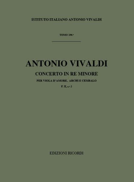 Vivaldi A. - Concerti In Re Min. RV 394 - Viole D'amour