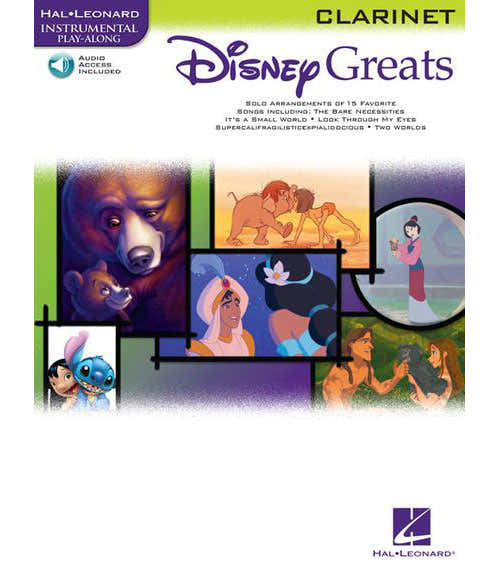 Hal Leonard Disney Greats Clarinet + MP3