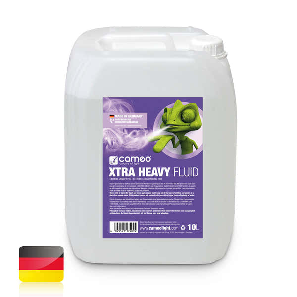 Cameo XTRA HEAVY FLUID 10L - EXTREMELY LONG-HOLD AND HIGH-DENSITY FLUID FOR SMOKE MACHINES - 10L