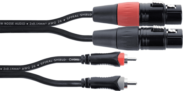 Cordial AUDIO CABLE DOUBLE XLR FEMALE / RCA 3 M