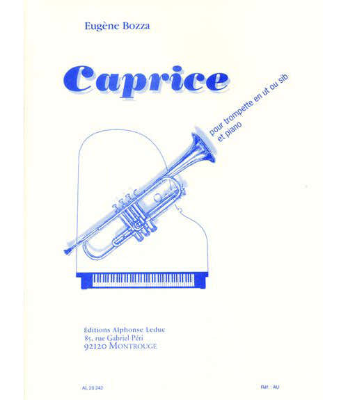 Leduc Bozza E. - Caprice - Trompette (ut Ou Sib) et Piano