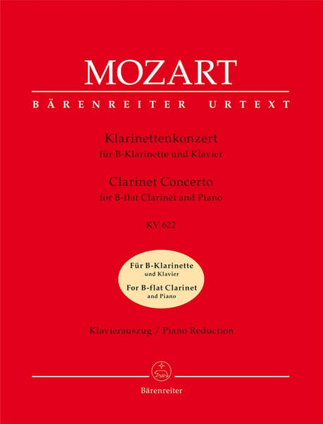Barenreiter Moz W.A. - Concerto En La Majeur Kv 622 - Clarinette Sib Piano