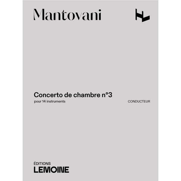 Lemoine Mantovani Bruno - Concerto De Chambre N°3