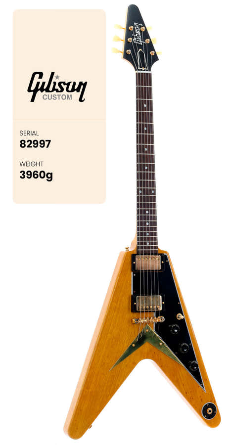 Flying V Korina 1958 Black Pickguard Natural CS HRC #82997