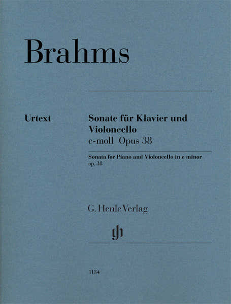 Henle Verlag Brahms J. - Sonata E Minor Op.38 - Violoncelle et Piano