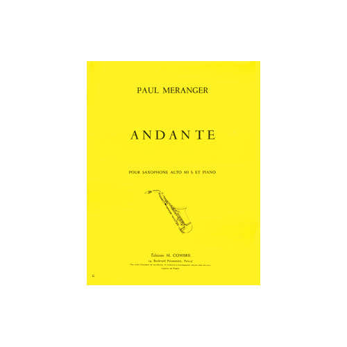 Combre Meranger - Andante - Saxophone et Piano