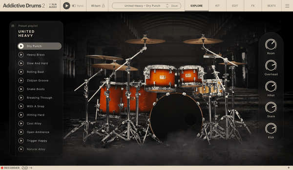 XLN Audio Addictive Drums 2 United Heavy ADpak