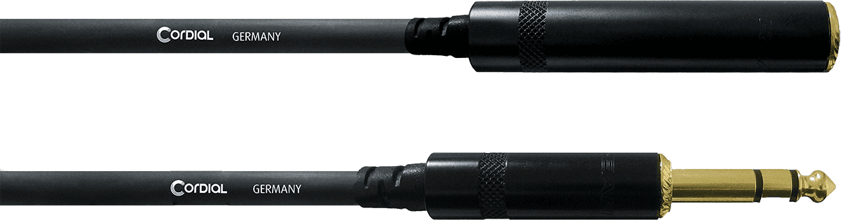 STEREO AUDIO CABLE MALE/FEMALE JACK 3 M