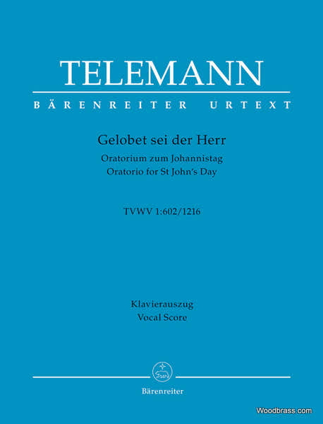 Telemann G.P. - Gelobet Dei Der Herr TVWV 1:602/1216 - Vocal Score