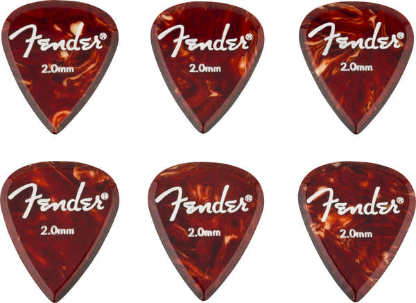Fender Aero Acrylic Picks 6-count 2.0mm