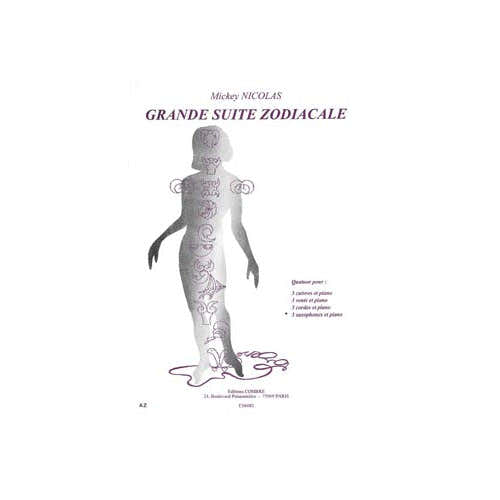 Combre Nicolas - Grande Suite Zodiacale - 3 Saxophones et Piano