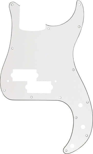 Precision Bass pickguard 13 hole W/B/W 3-ply