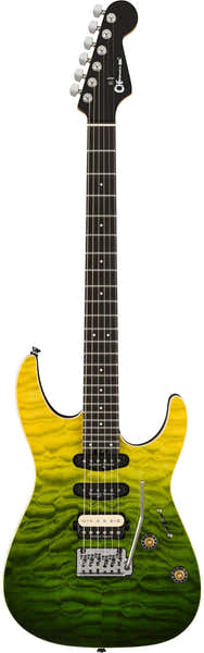 Charvel Pro-Mod Plus Dinky DK24 HSS 2PT EB QM Ebo Zombie Fade