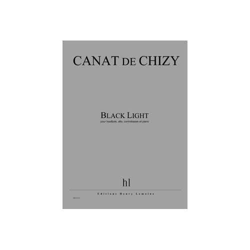 Jobert Canhizy - Black Light- Hautbois Alto Contrebasse Et Piano