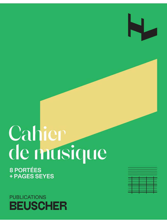 Music Notebook 8 Staves + Seyes Pages