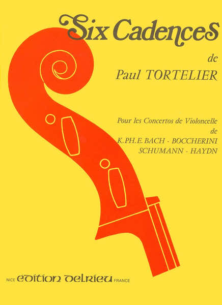 Edition Delrieu Tortelier Paul - Cadences (6) - Solo - Violoncelle Solo