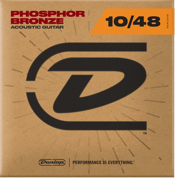Dunlop ACOUSTIC GUITAR FOLK S PHOSPHORE BRONZE EXTRA LIGHT 10 48