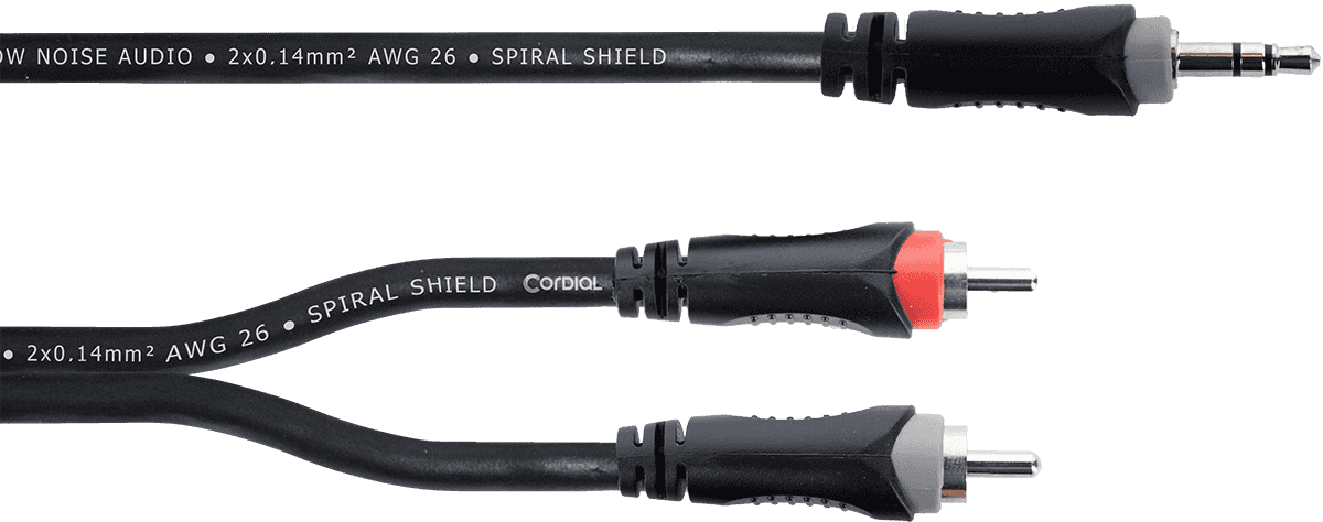 Y-CABLE STEREO MINI JACK / 2 RCA 3 M