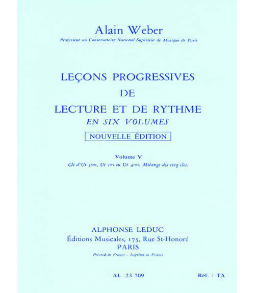Leduc LEÇONS PROGRESSIVES LECTURE ET RYTHME VOL.5