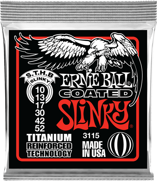 Ernie Ball 3115 Coated Slinky Skinny Top Heavy Bottom 10-52