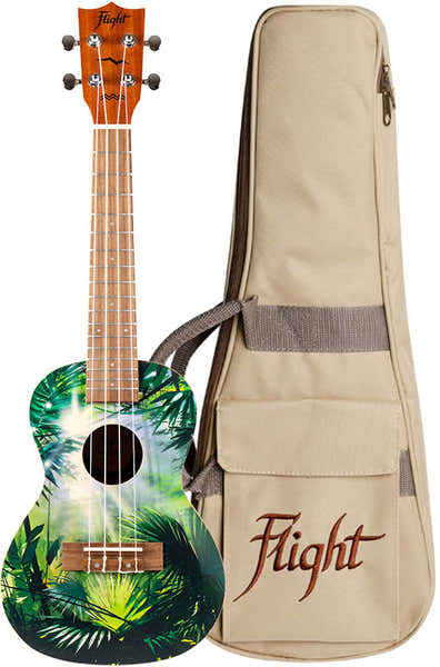 Flight AUC33 Art Concert Ukulele - Jungle -