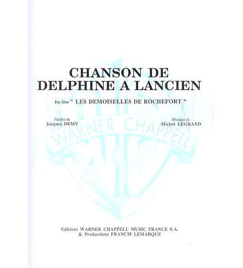 Carisch Legrand Michel - Chanson De Delphine A Lancien - Piano Ch