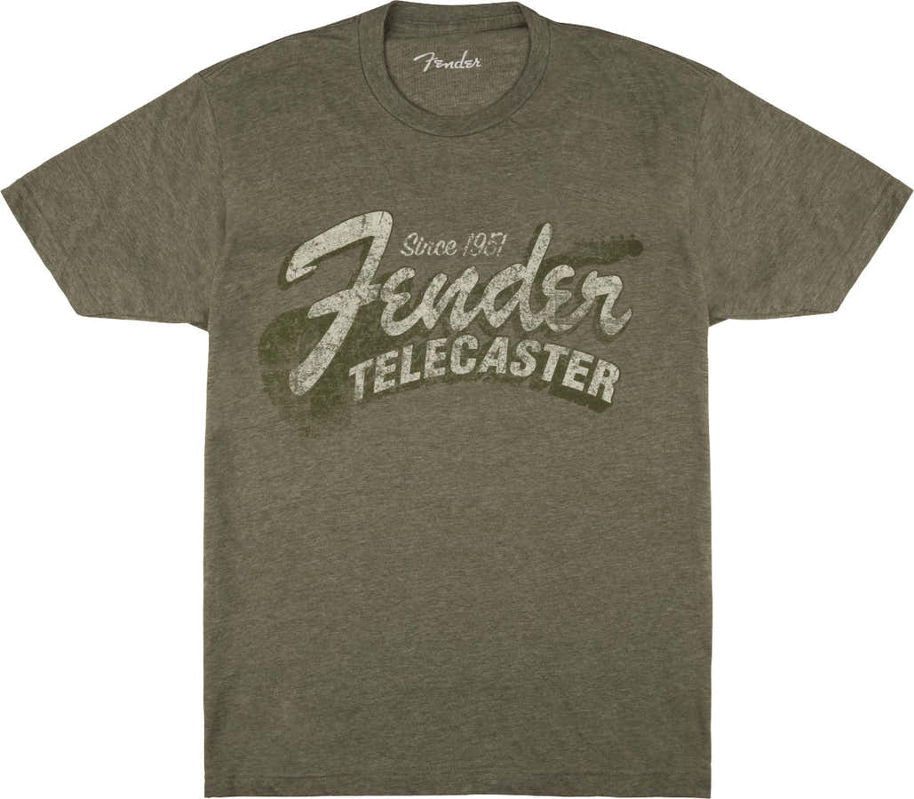 Fender Since 1951 Telecaster T-Shirt Military Heather Green L