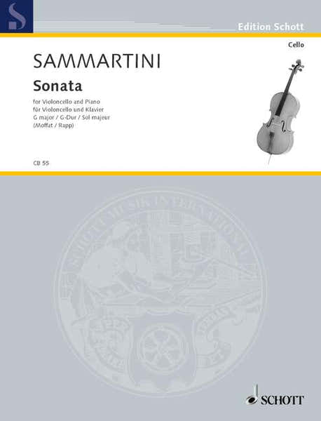 Schott Sammartini G.B. - Sonata G Major - Cello And Piano