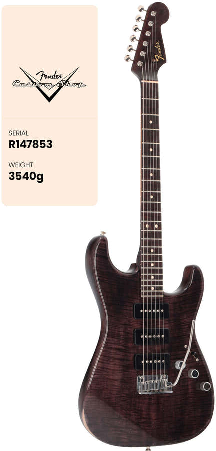 65 Stratocaster Relic Ebony Transparent