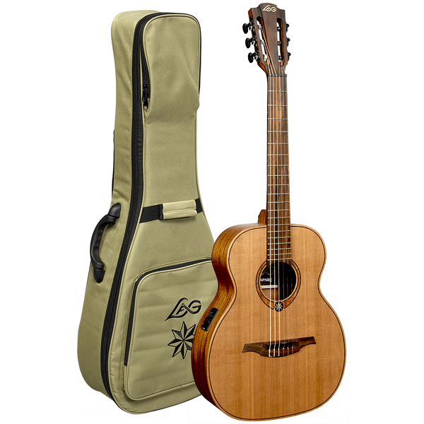 Lâg Escapade Nylon Red Cedar Acoustic Electric