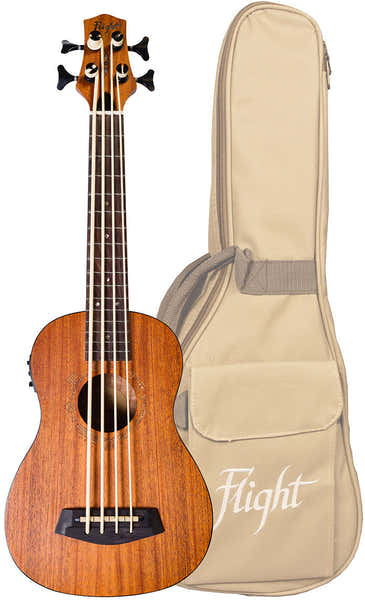 Flight DUBS Electro-Acoustic Bass Ukulele (With Bag) -